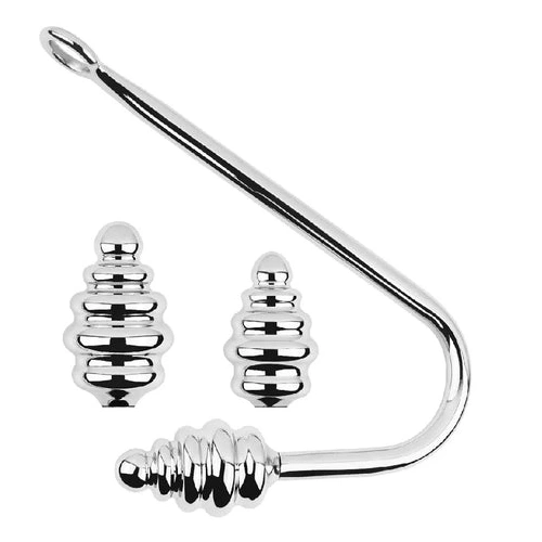 Ribbed Screw-in Hook Anal 8826 GreatBenefit Set 0727